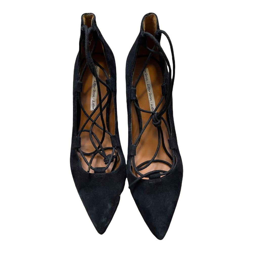& Other Stories Faux Suede Lace Up Heels - Picture 2 of 9
